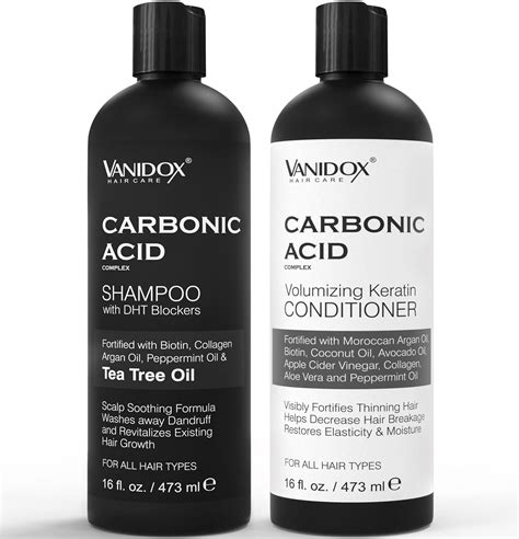 vanidox carbonic acid shampoo